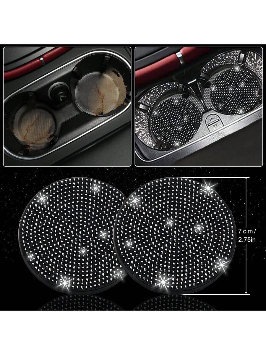Bling Car Floor Mats Set With  - Dirt Brush Interior บทวิจารณ์และราคา