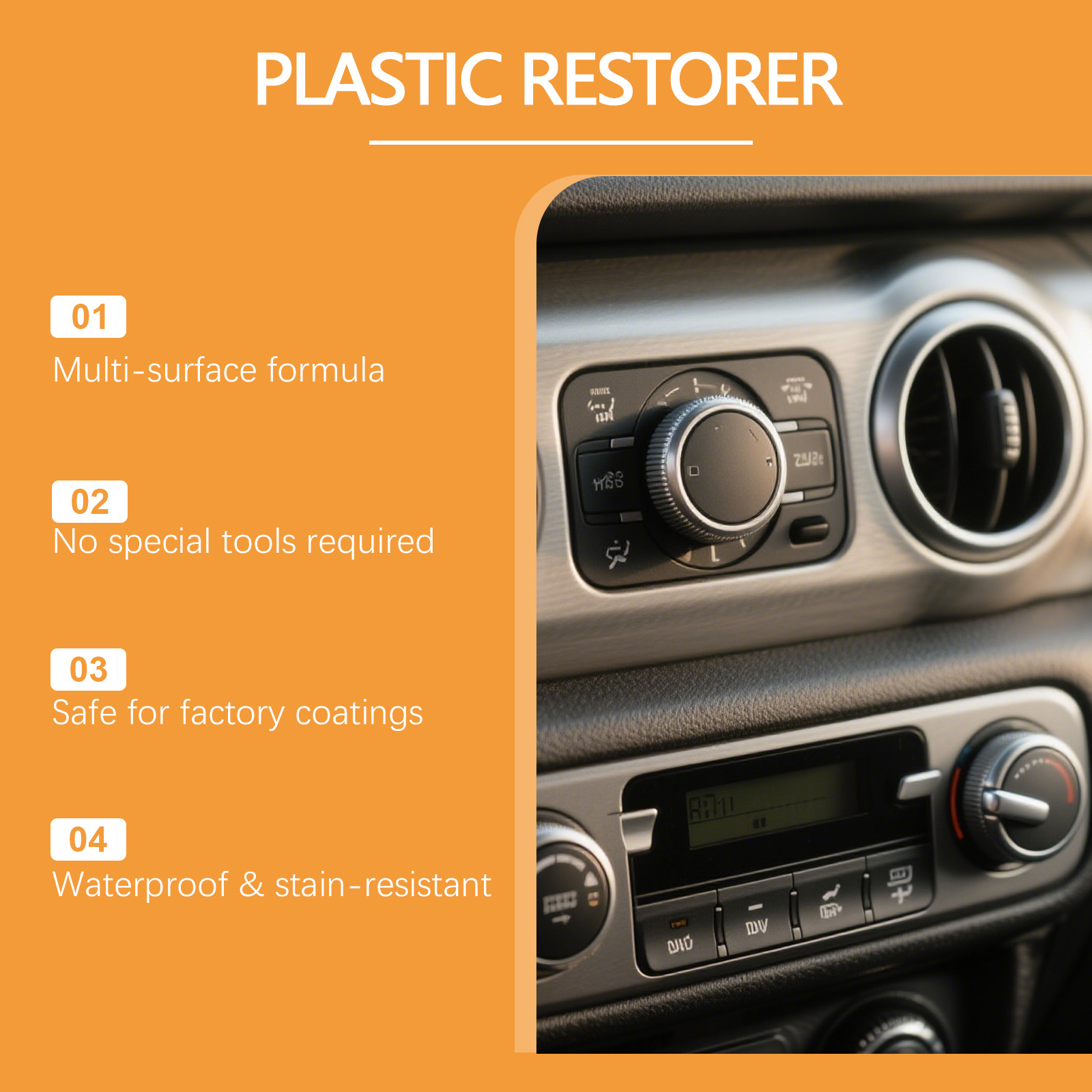 Automotive Plastic Restorer Pa - Leather Cleaner Interior บทวิจารณ์และราคา