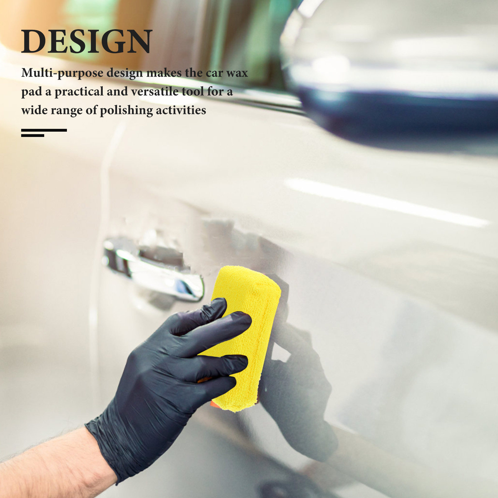 5Pcs Car Waxing Pads Compact L - Wax Applicator Pad บทวิจารณ์และราคา