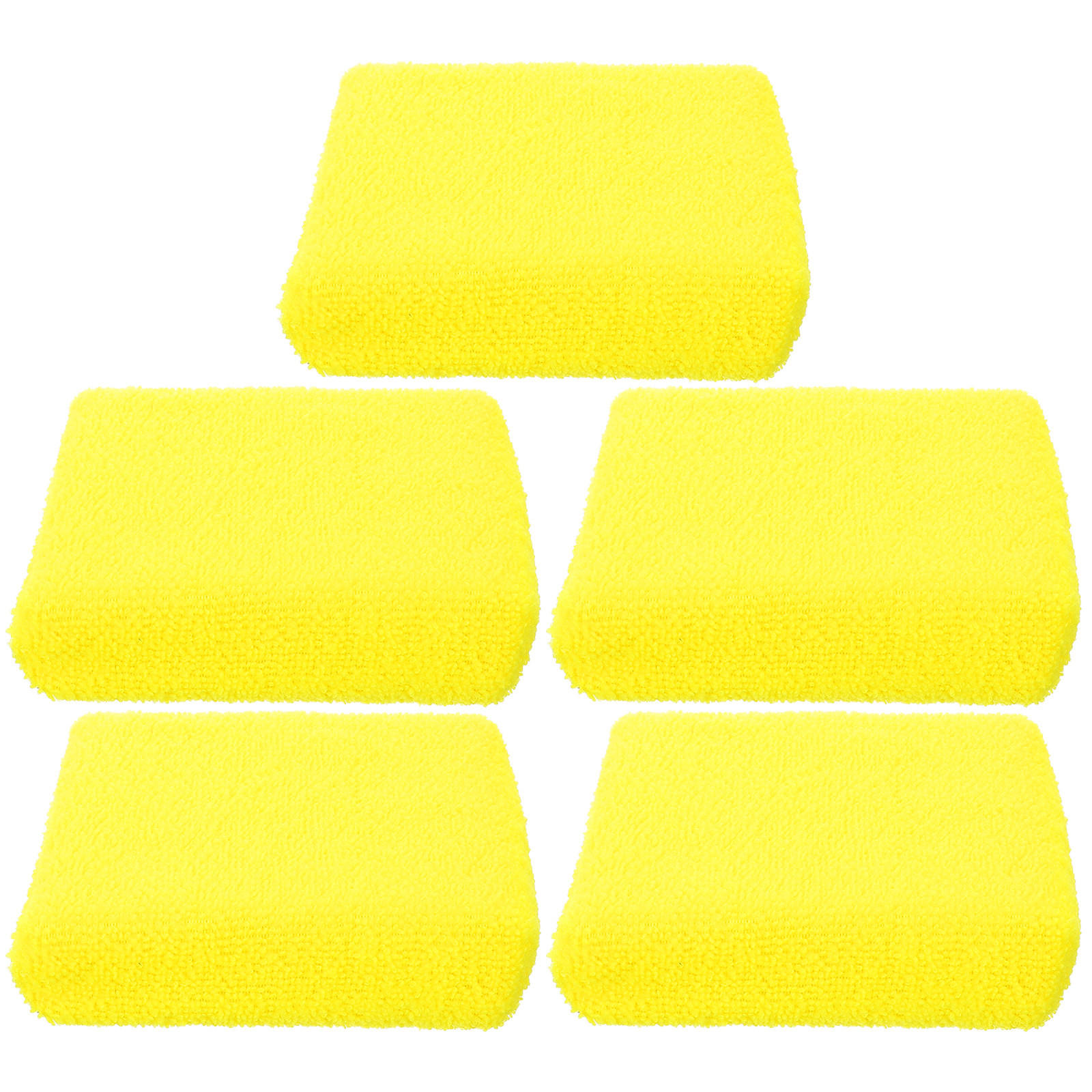 5Pcs Car Waxing Pads Compact L - Wax Applicator Pad บทวิจารณ์และราคา