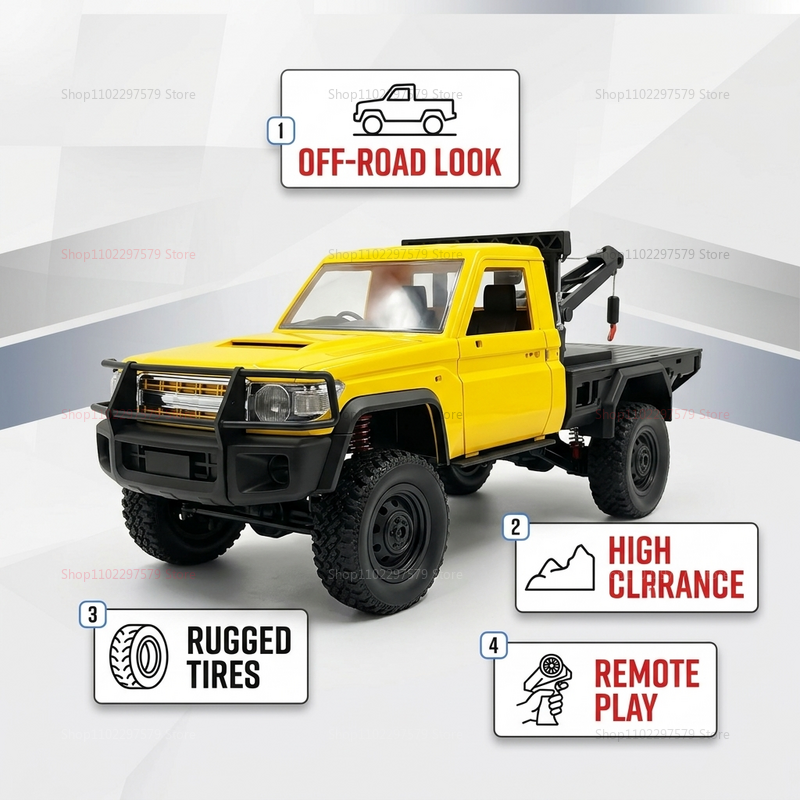 MN82T 1:12 2.4G RC Crawler Hoi - Dirt Brush Interior บทวิจารณ์และราคา