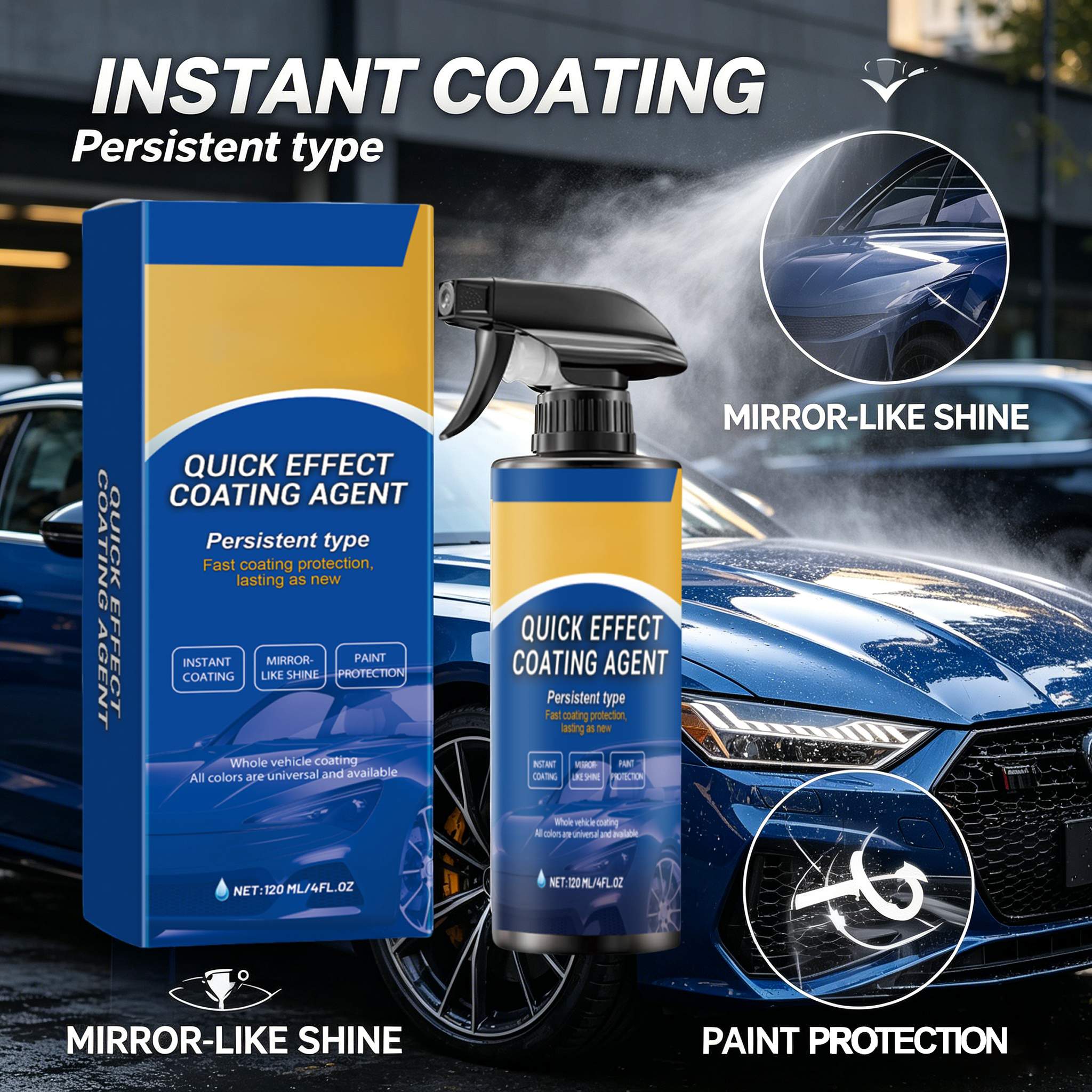 Car Quick Coating Agent Spray  - Car Wax Ceramic Coating บทวิจารณ์และราคา