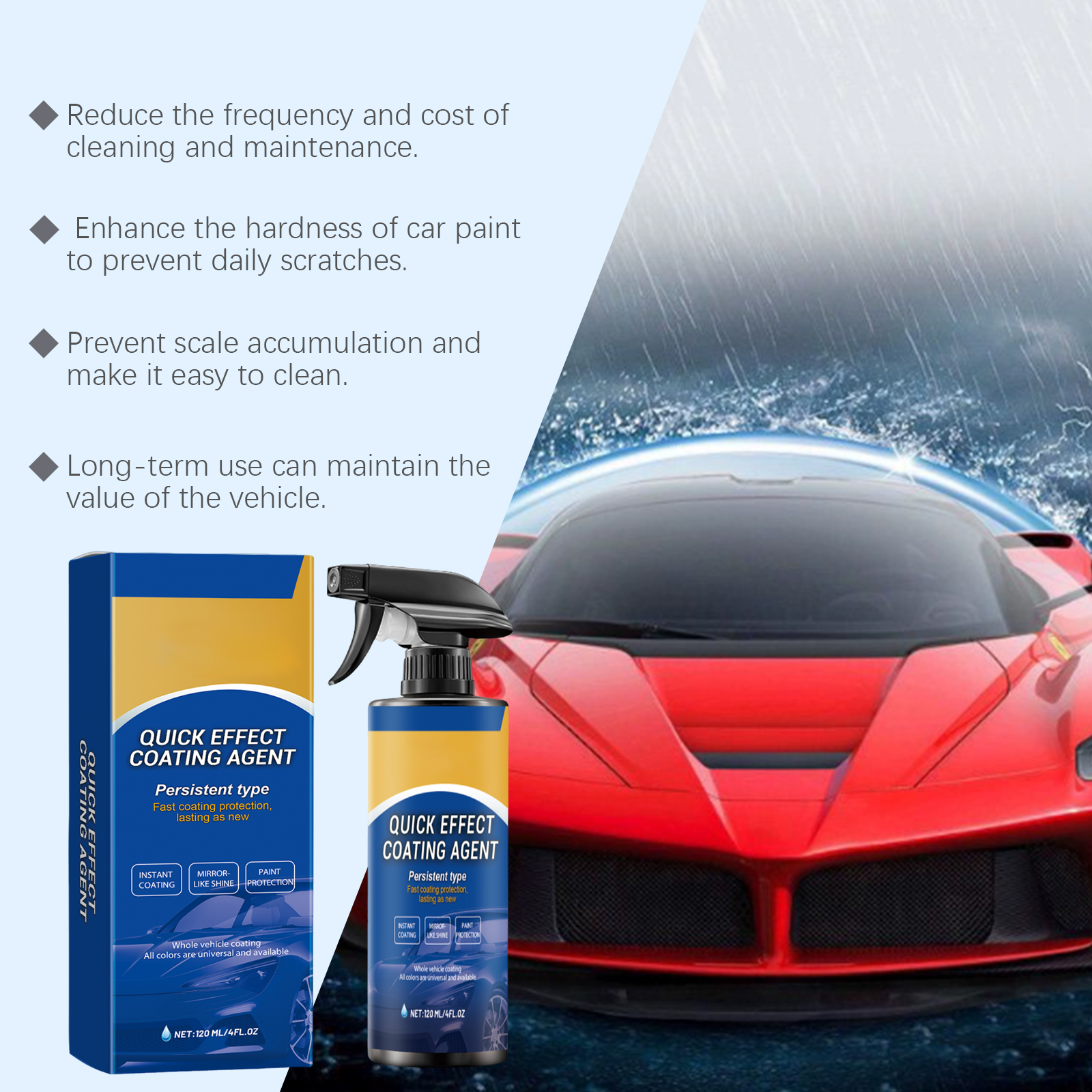 Car Quick Coating Agent Spray  - Car Wax Ceramic Coating บทวิจารณ์และราคา