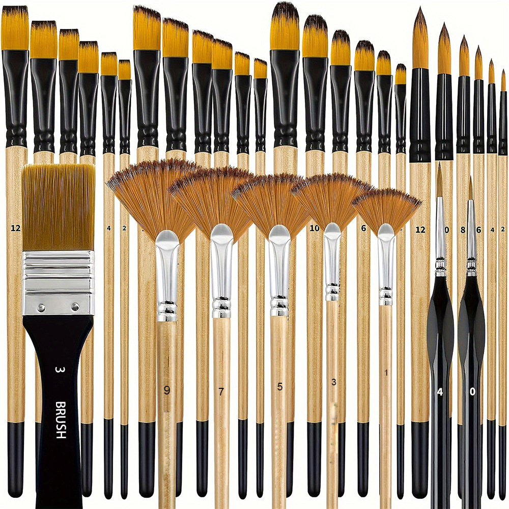 32Pcs/pack Paint Brush Set For - Detailing Brush Set บทวิจารณ์และราคา