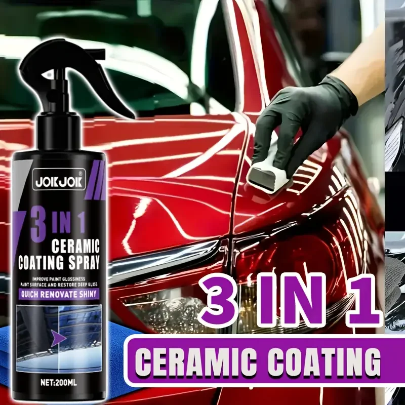3 in 1 Car Ceramic Liquid Coat - Car Wax Ceramic Coating บทวิจารณ์และราคา