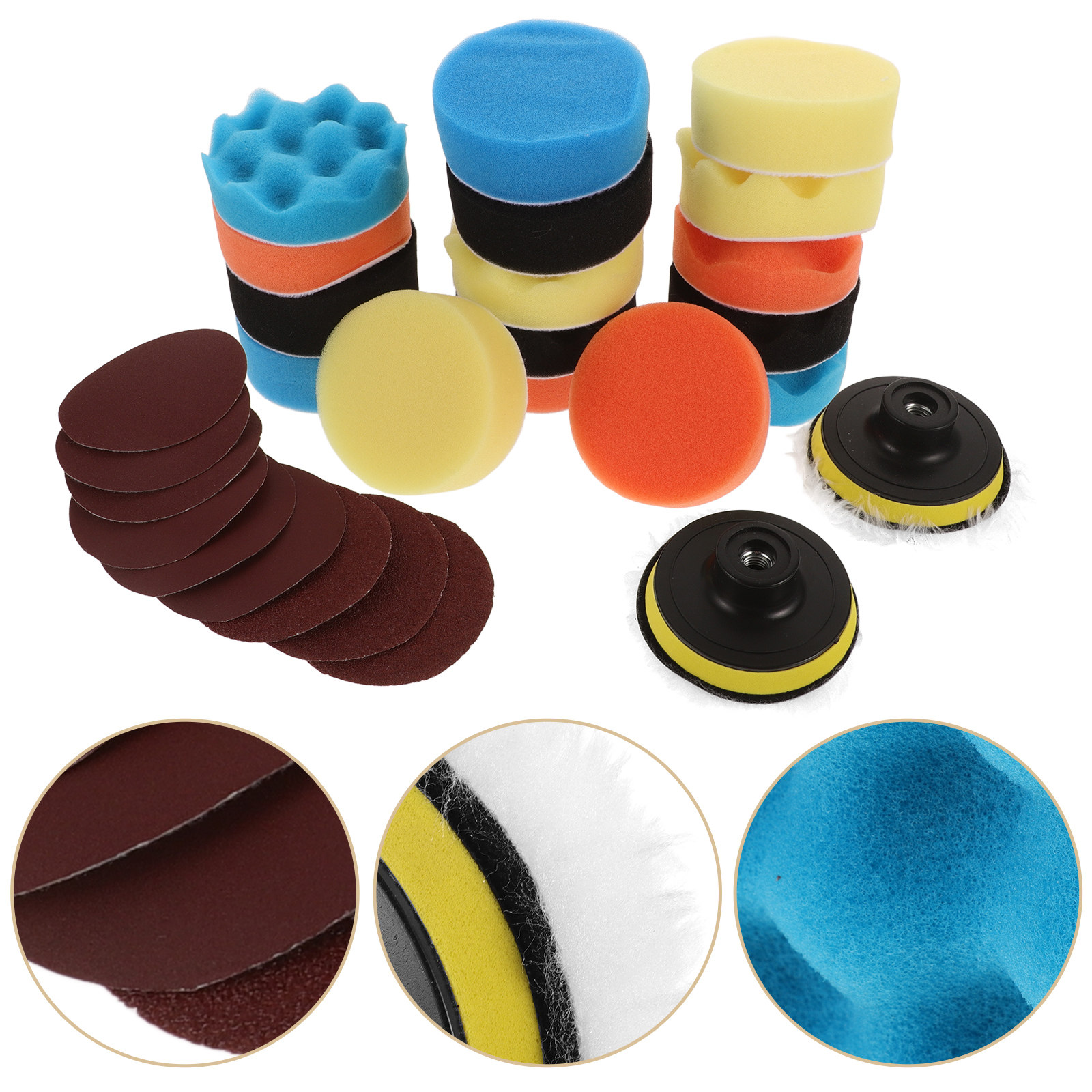 1 Set Sponge Polisher Pad Dril - Polish Pad Set Buffer บทวิจารณ์และราคา