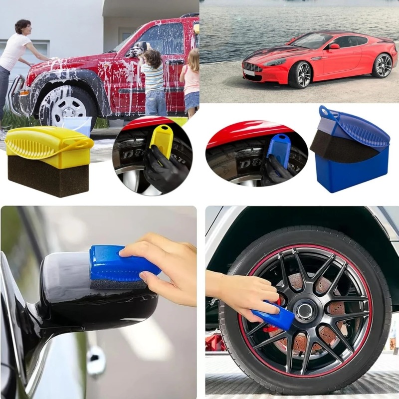 Car Wheel Hub Brush Lidded Pol - Wax Applicator Pad บทวิจารณ์และราคา