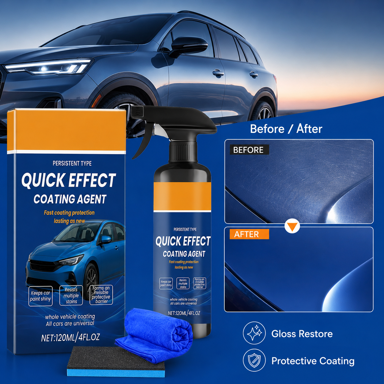 Car Coating Spray Quick Effect - Car Wax Ceramic Coating บทวิจารณ์และราคา