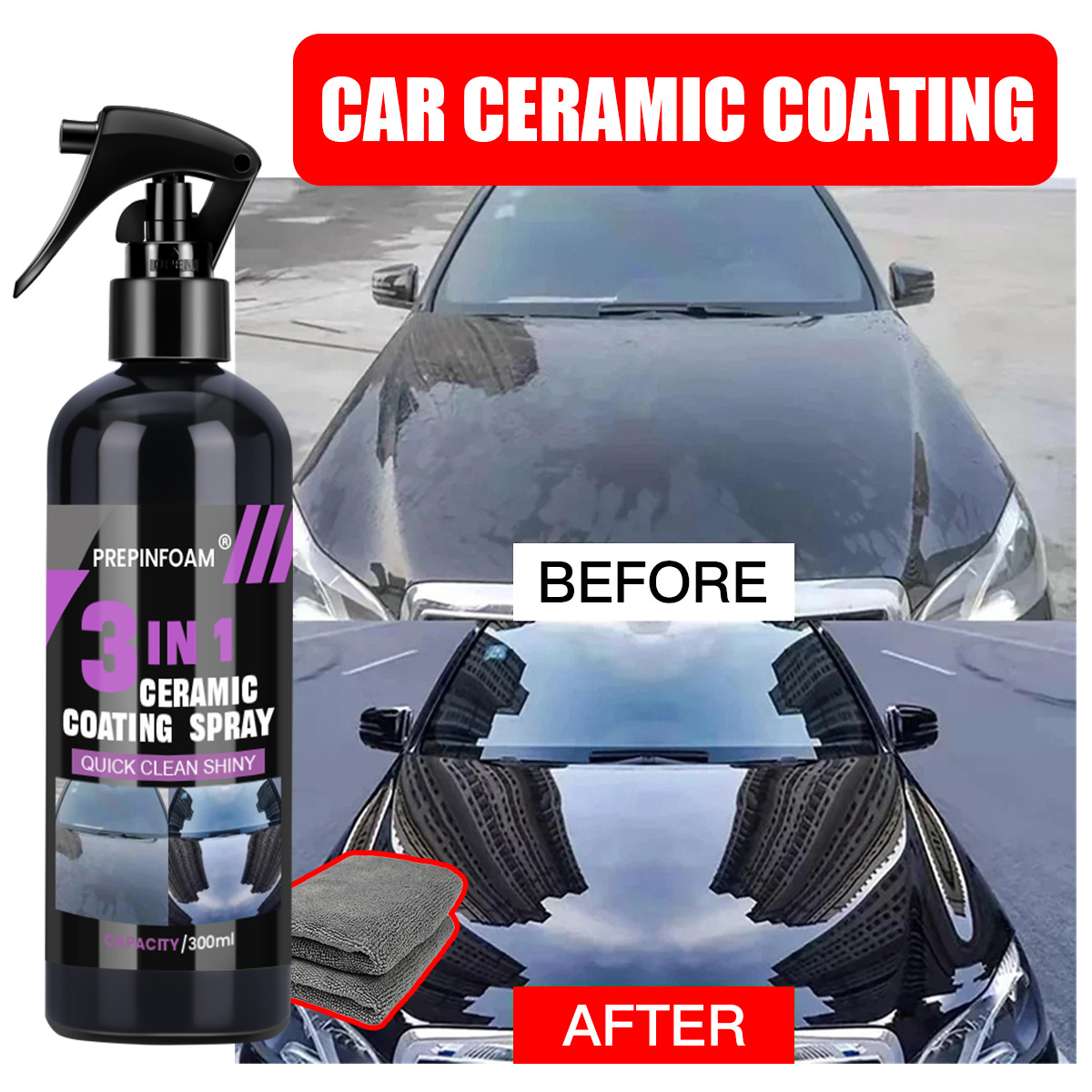 Quickly Cleaning Remove Stains - Car Wax Ceramic Coating บทวิจารณ์และราคา