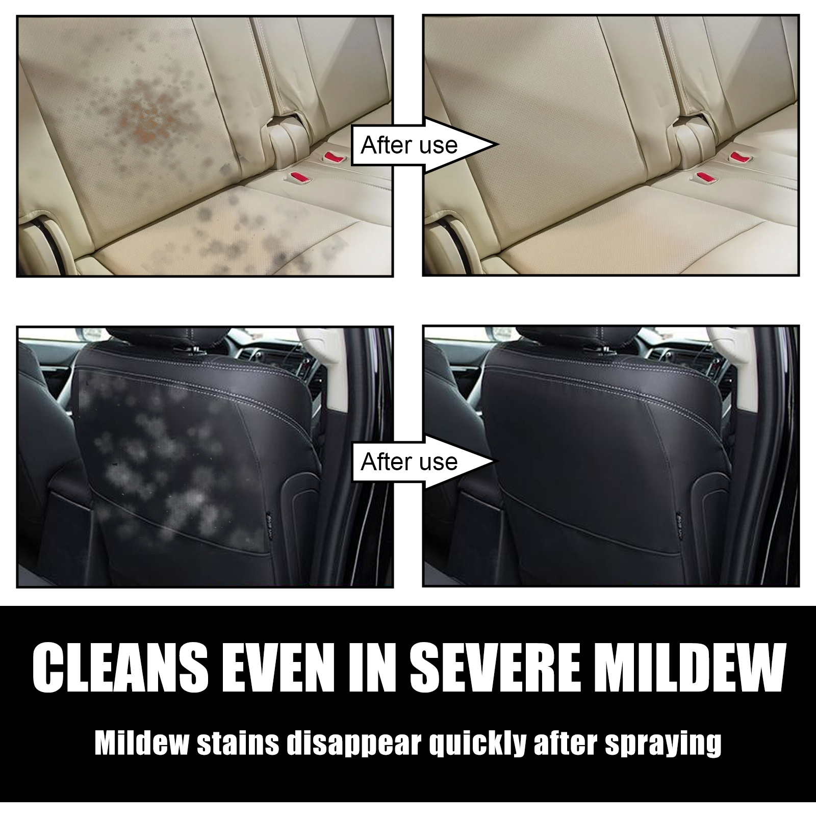 Car Mildew Remover Spray Multi - Leather Cleaner Interior บทวิจารณ์และราคา