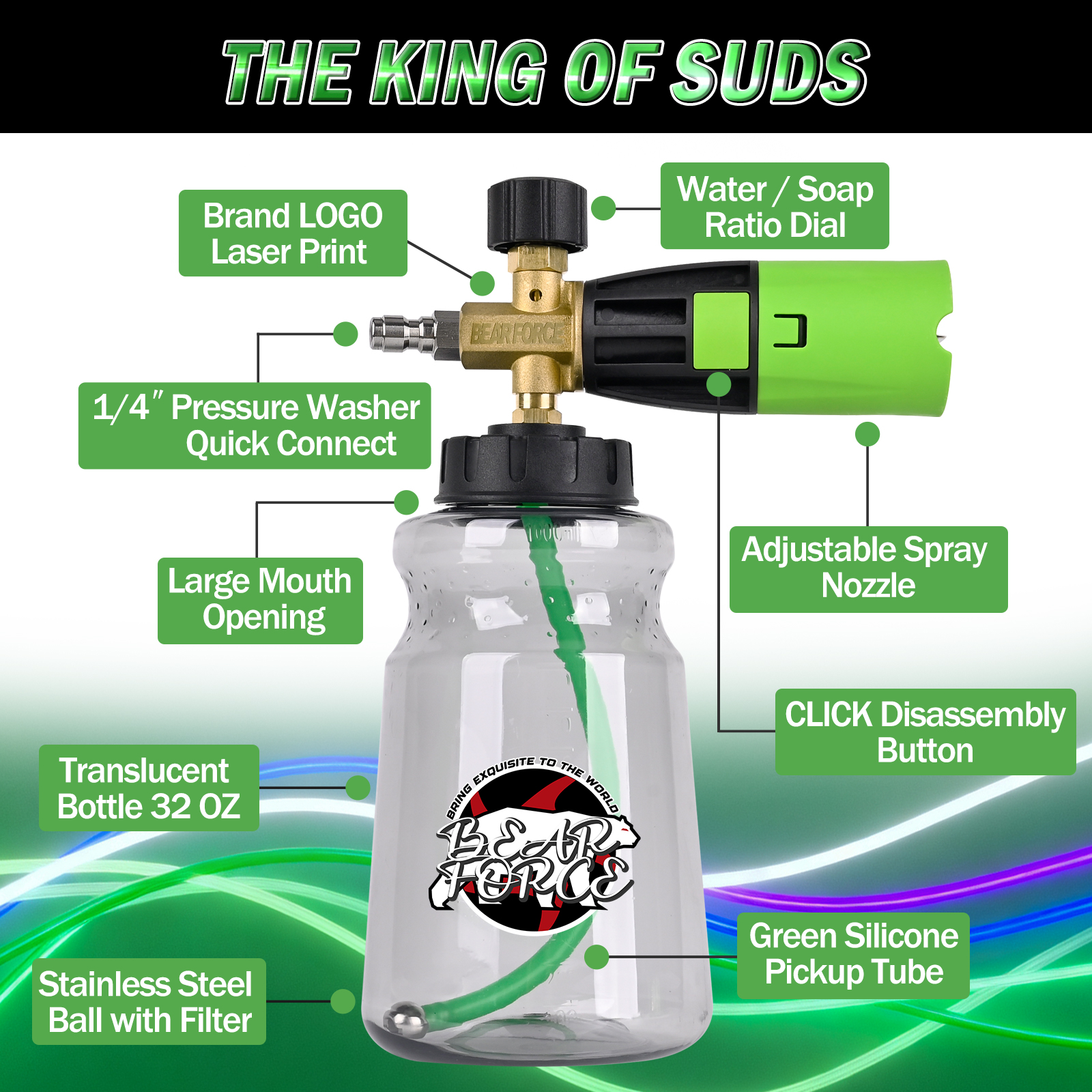 BEAR FORCE Pressure Washer Foa - Pressure Washer Foam Gun บทวิจารณ์และราคา