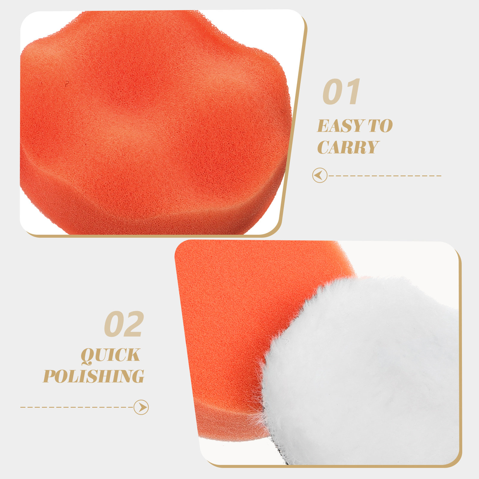 3Pcs Wheel Polishing Pad Set B - Polish Pad Set Buffer บทวิจารณ์และราคา