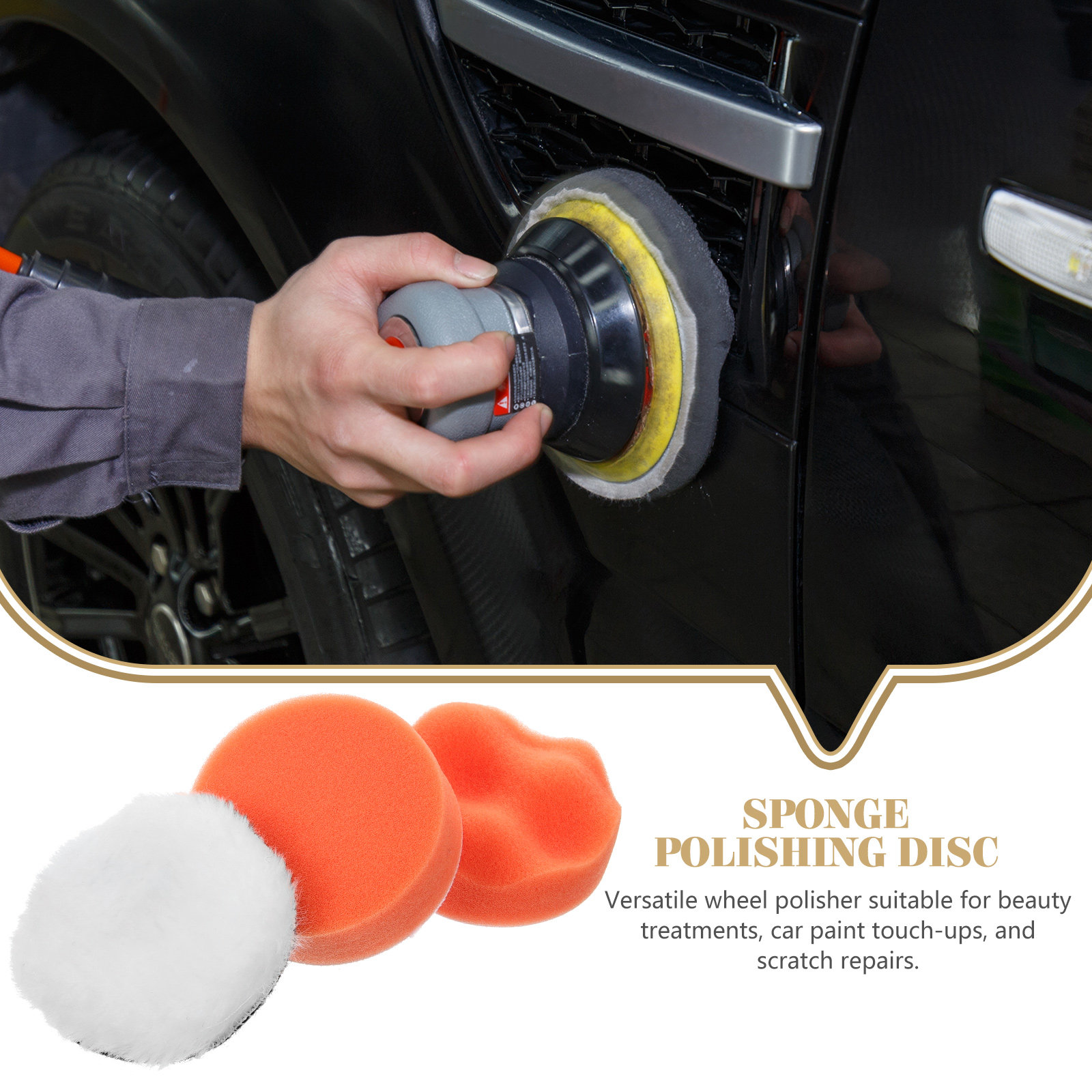 3Pcs Wheel Polishing Pad Set B - Polish Pad Set Buffer บทวิจารณ์และราคา